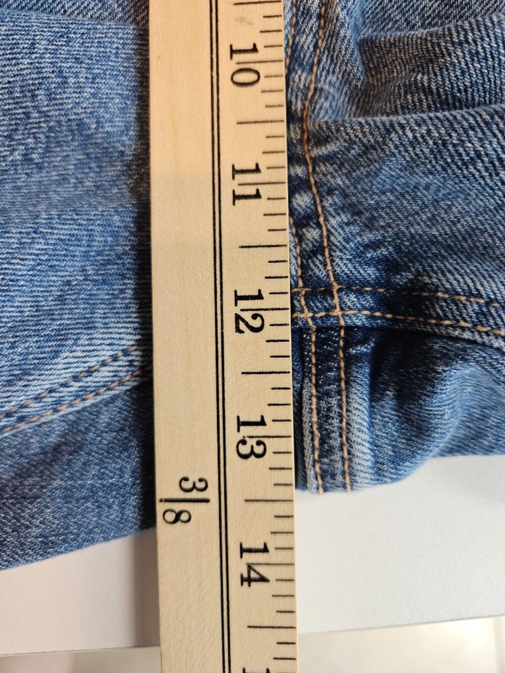 American Eagle Low Rise Baggy Straight Jean Medium Wash Women's Size 14 Long NEW - Picture 10 of 12